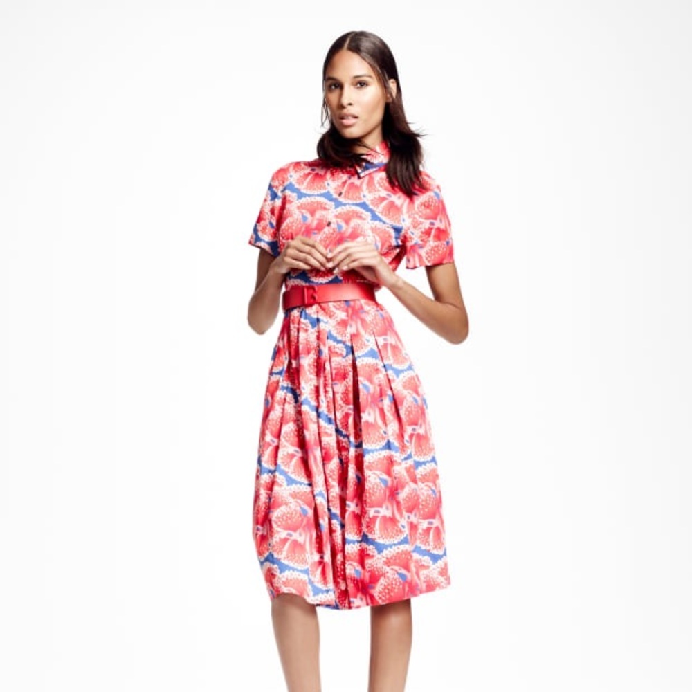 Brooks Brothers Floral Shirt Dress